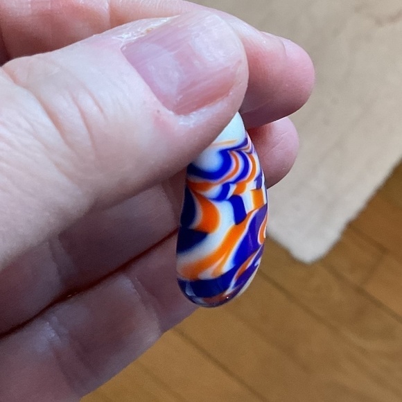 Hand Blown Colorful Glass Pendant - Picture 3 of 10